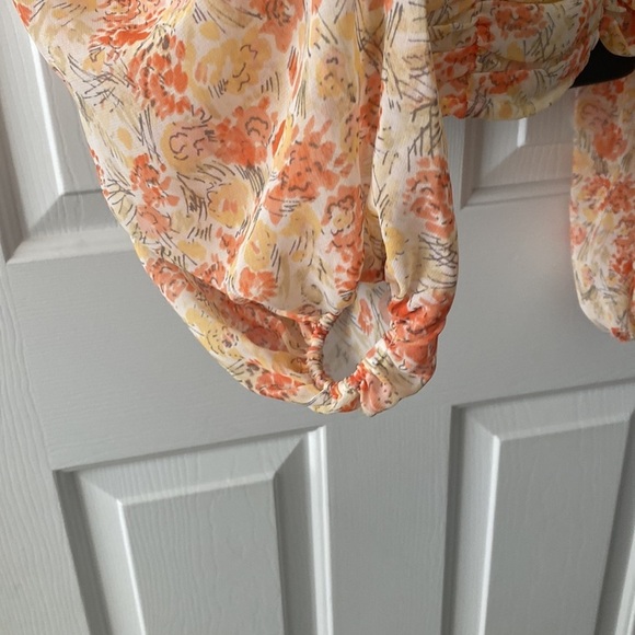 Free People Mabel Print Spring Combo Top Size X-Small - Picture 4 of 10